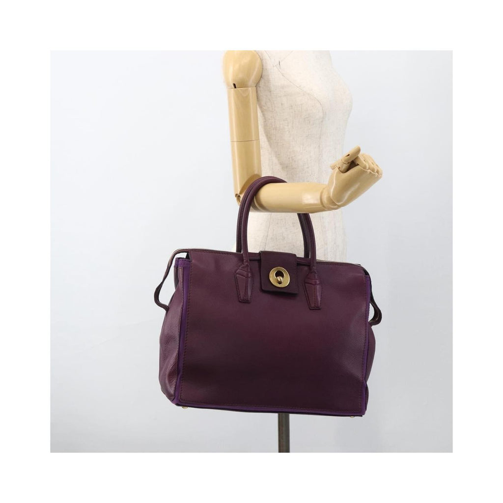 Cabas Saint Laurent Bicolor Muse Two Cabas Cuir - Violet
