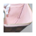 Bolso Louis Vuitton Neverfull Pochette MM de lona - marrón