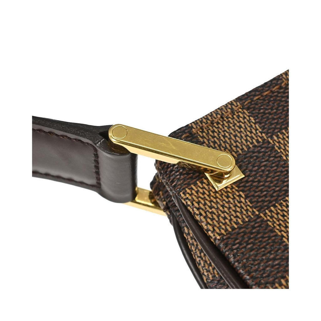 Borsa a spalla Louis Vuitton Aubagne in tela - Marrone