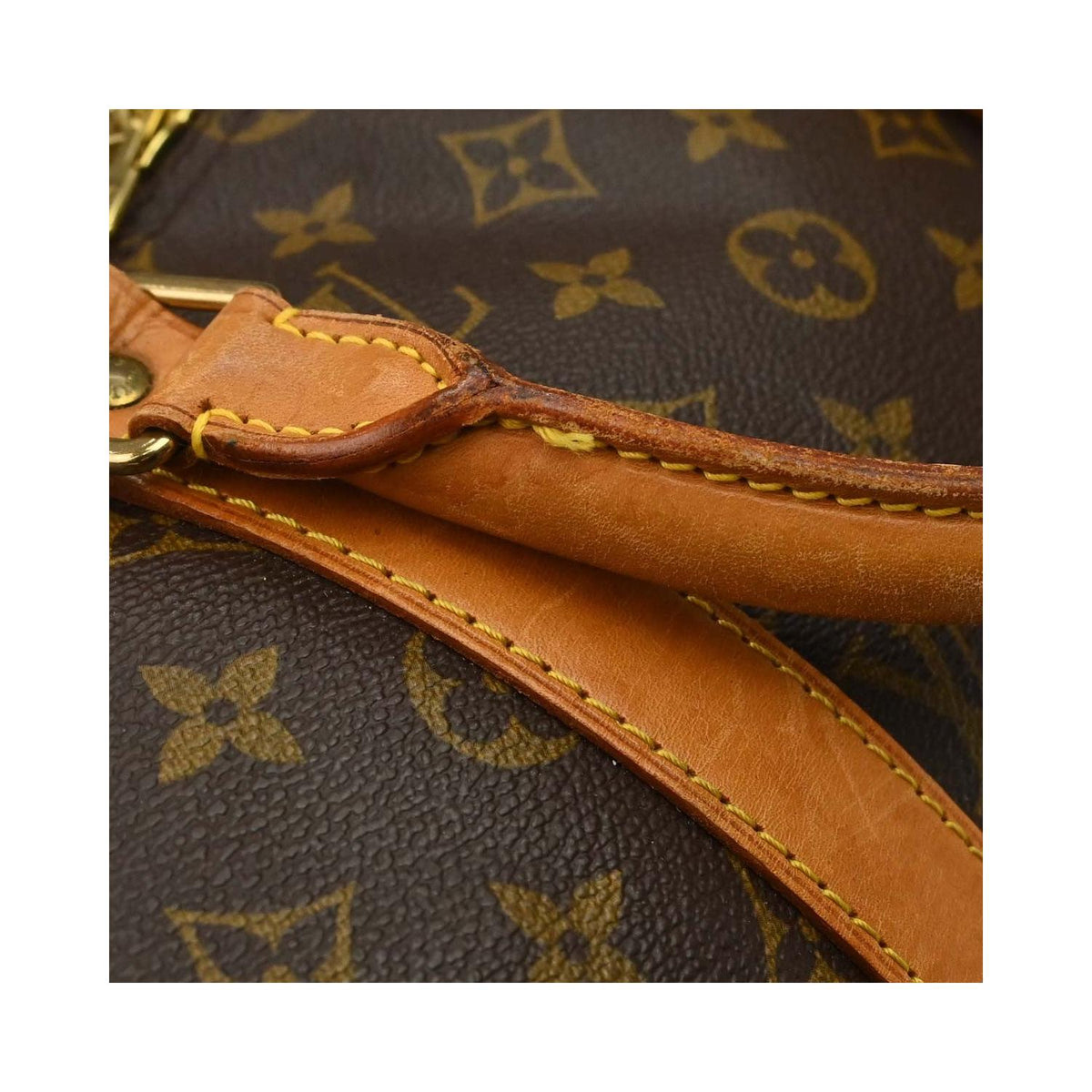 Louis Vuitton Keepall Bandouliere 50 Canvas Travel Bag - Brown