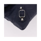 Pochette Balenciaga Classic Studs Envelope Strap Clutch Mini Cuir - Bleu Marine