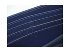 Portefeuille Chanel Deauville Flap Wallet Long Cuir - Bleu Marine
