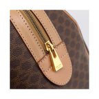 Sac À Main Celine Vintage Macadam Boston Pvc - Marron