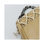 Sac À Main Chanel Just Mademoiselle Medium Cuir Verni - Beige