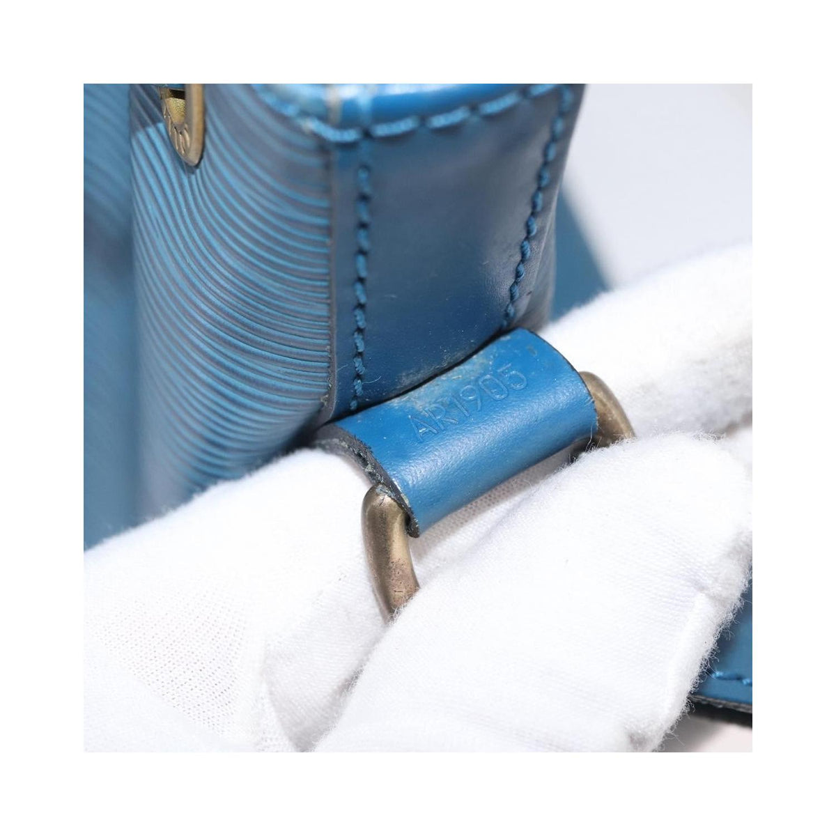 Sac Porté Épaule Louis Vuitton Petit Noe Medium Cuir - Bleu