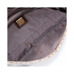 Borsa a spalla Fendi Mamma Baguette media in tela - Beige