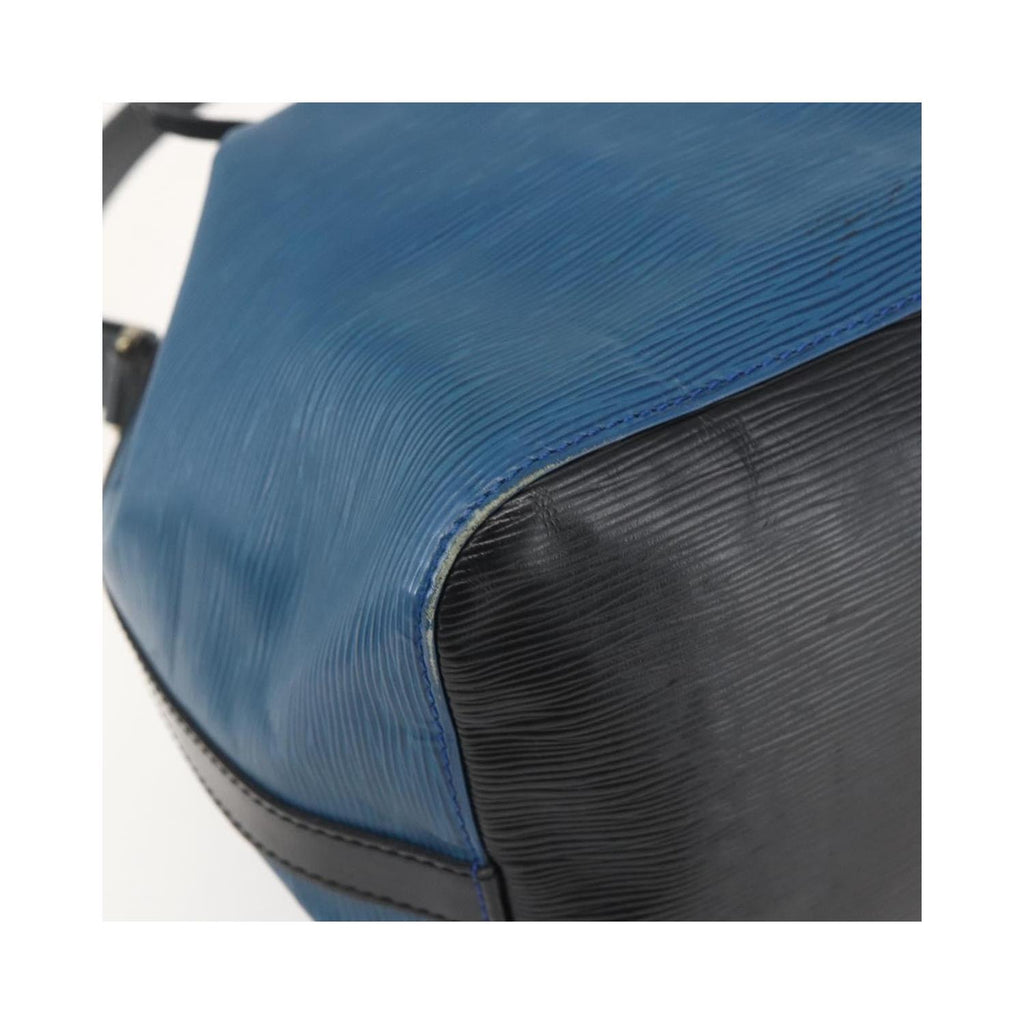 Sac Porté Épaule Louis Vuitton Bicolor Petit Noe Handbag Cuir - Bleu