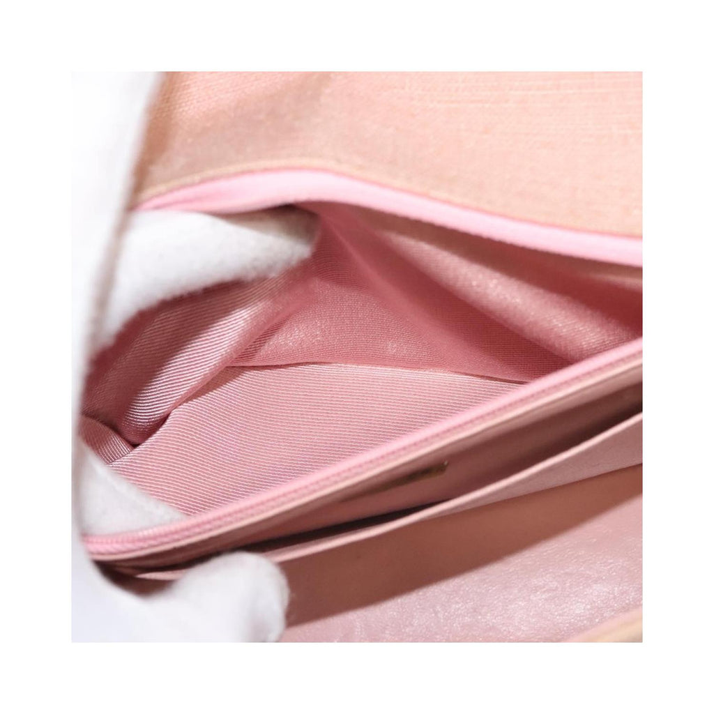 Sac Porté Épaule Chanel Vintage Diana Flap Small Toile - Rose