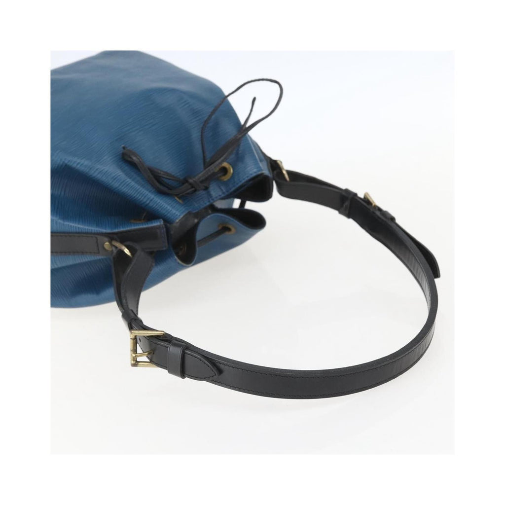 Sac Porté Épaule Louis Vuitton Bicolor Petit Noe Handbag Cuir - Bleu