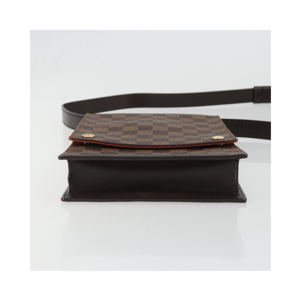 Sac Porté Épaule Louis Vuitton Portobello Messenger Toile - Marron