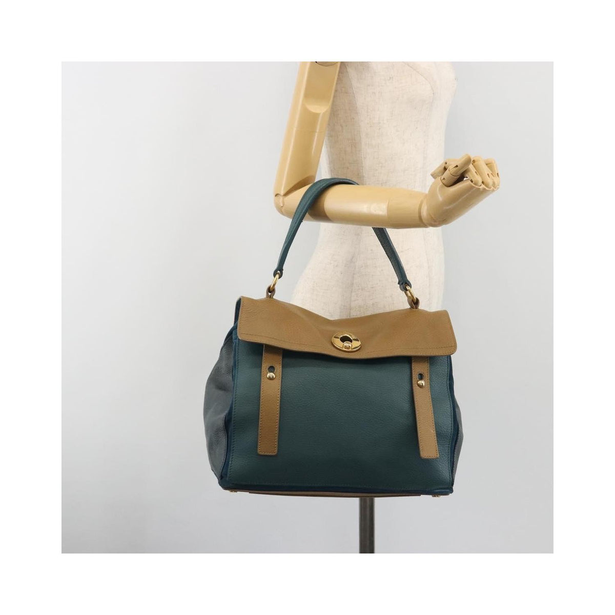 Sac À Main Saint Laurent Tricolor Muse Two Medium Cuir - Multicolore
