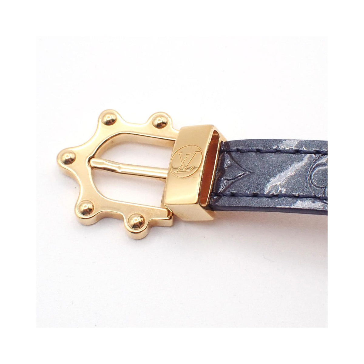 Bracelet Louis Vuitton Triple Tour Cuir Verni - Violet