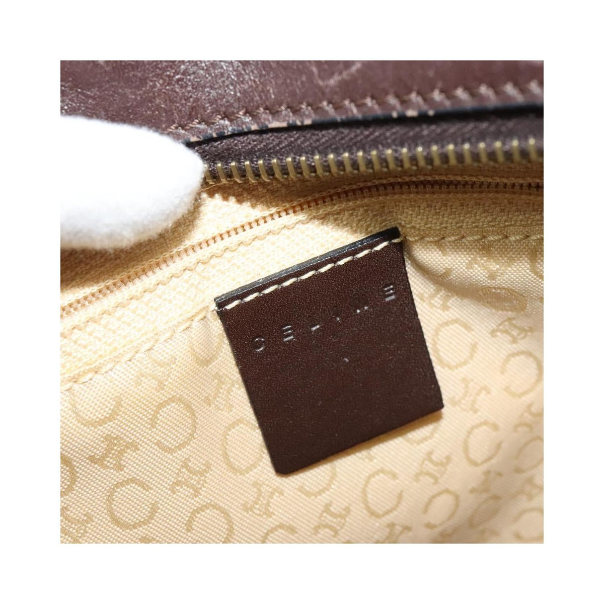 Sac À Main Celine C Macadam Toile - Gris
