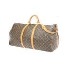Bolsa de viaje Louis Vuitton Keepall Bandoulière 60 de lona - Marrón