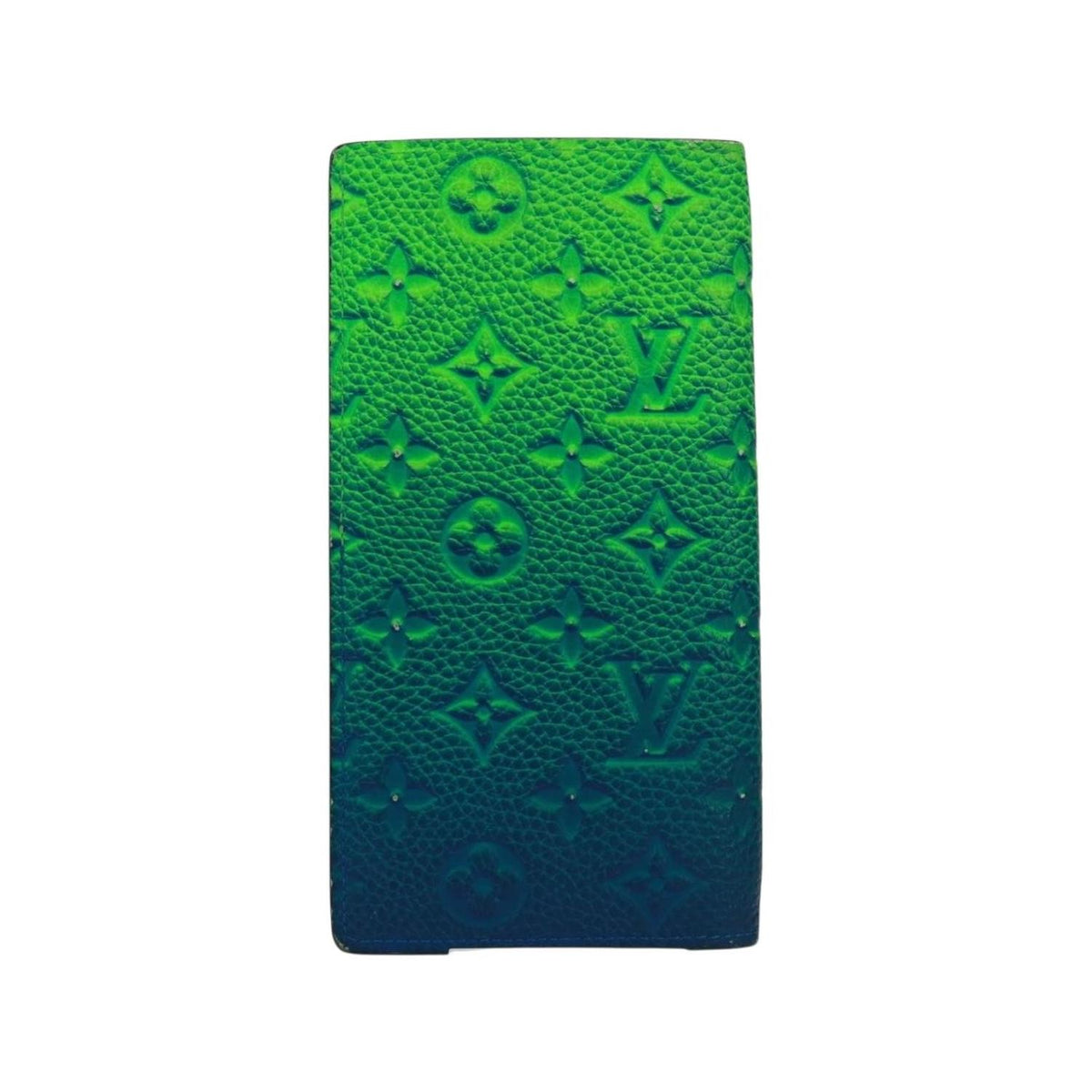 Portefeuille Louis Vuitton Brazza Cuir - Vert