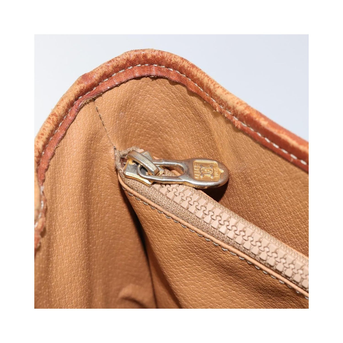 Cabas Celine Vintage Macadam Shopper Tote Toile - Marron