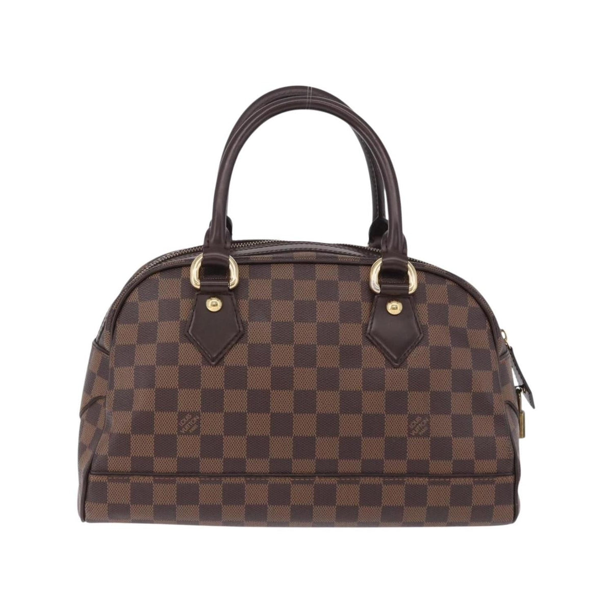 Sac À Main Louis Vuitton Duomo Boston Toile - Marron