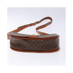 Sac Celine Macadam Shoulder Bag Toile - Marron