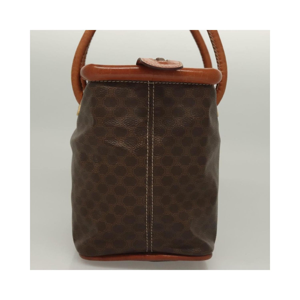 Sac À Main Celine Macadam Handbag Toile - Marron