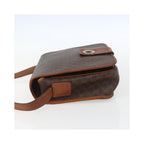 Sac Porté Épaule Celine Macadam Shoulder Bag Pvc - Marron