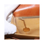 Sac Porté Épaule Celine Macadam Small Toile - Beige