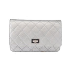 Sac Bandoulière Chanel Reissue 2.55 Wallet On Chain Cuir - Argent