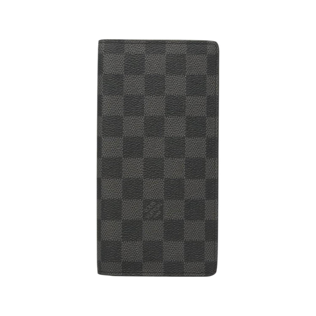 Portefeuille Louis Vuitton Brazza Long Bifold Toile - Gris