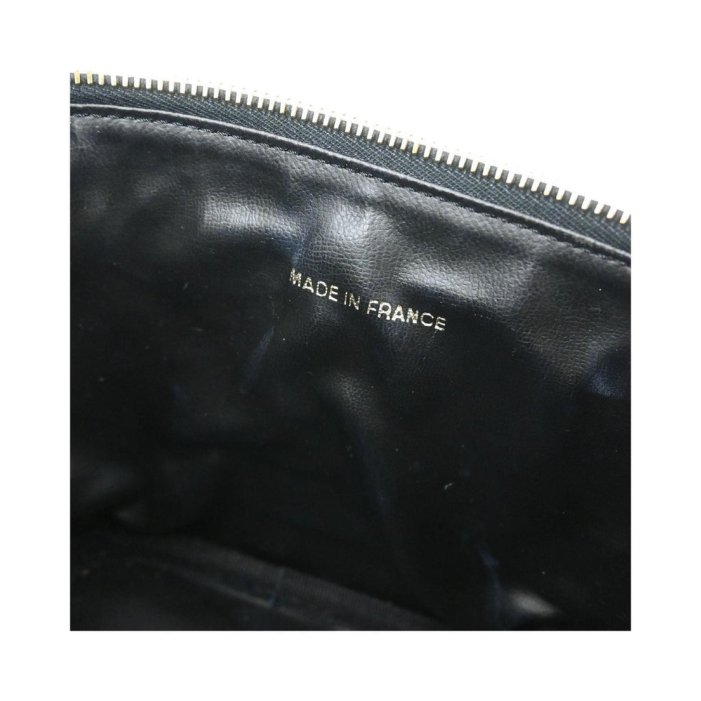Pochette Chanel Vintage Timeless Cosmetic Case Small Cuir - Noir