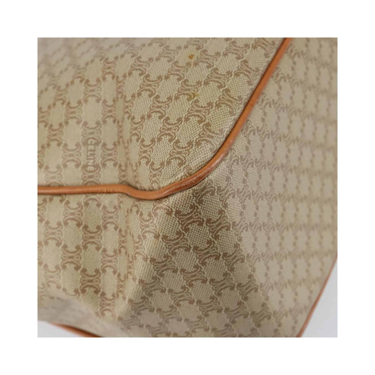Sac Celine Macadam Shoulder Bag Toile - Beige