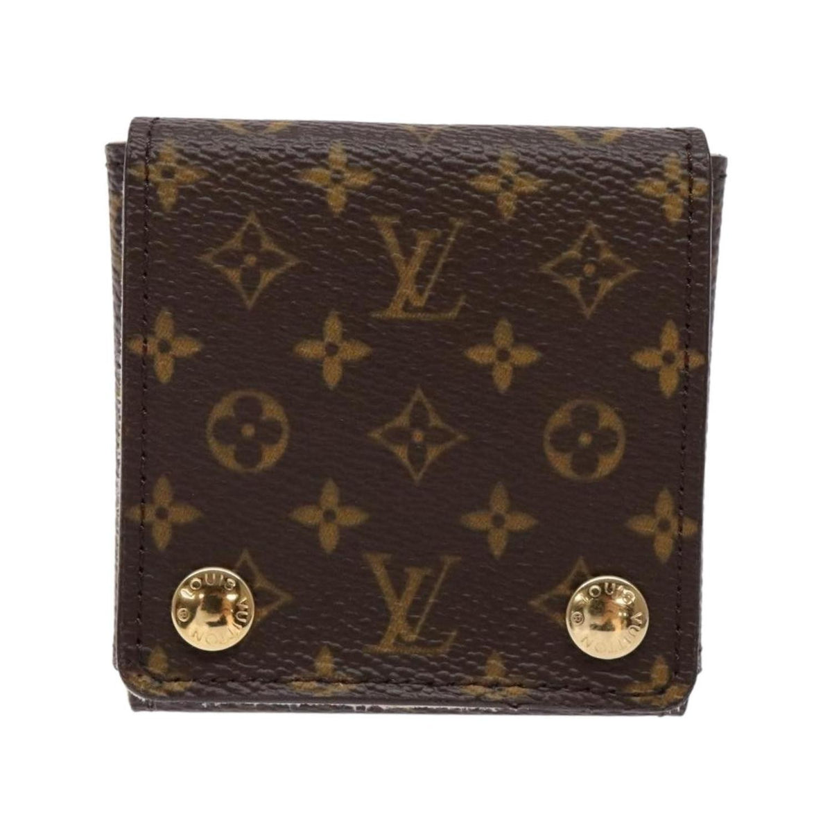 Portefeuille Louis Vuitton Case Jewelry Box Toile - Marron