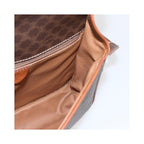Sac Porté Épaule Celine Macadam Shoulder Bag Pvc - Marron