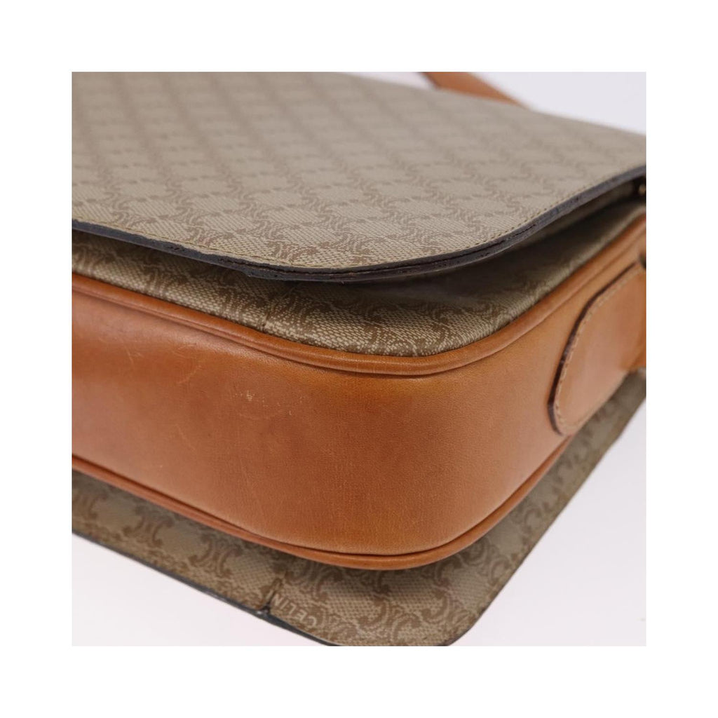 Sac Porté Épaule Celine Macadam Small Toile - Beige