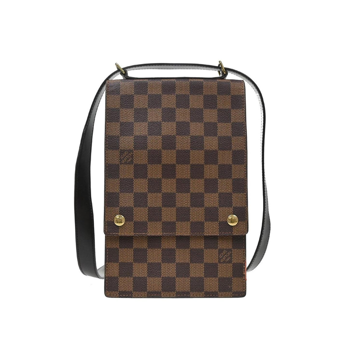 Pochette Louis Vuitton Portobello Messenger Toile - Marron