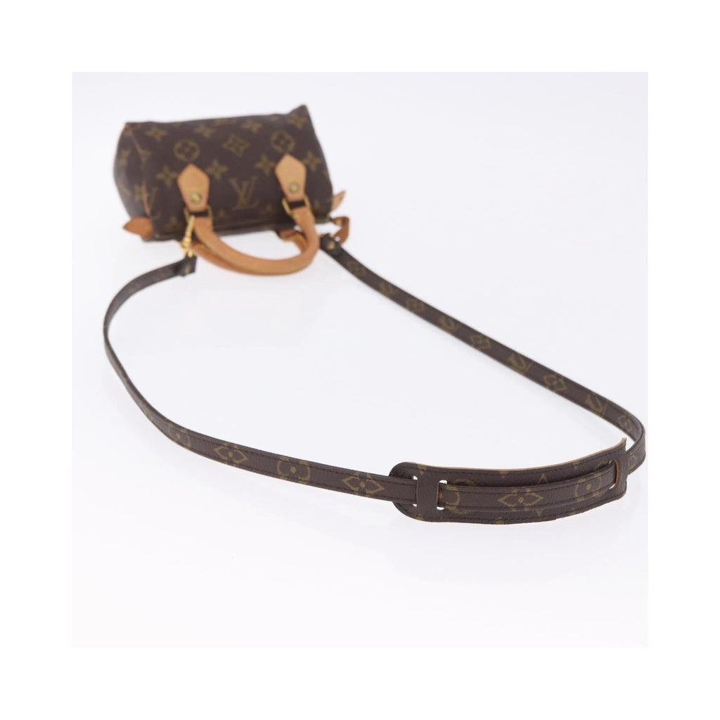 Louis Vuitton Speedy Mini HL Canvas Handbag - Brown