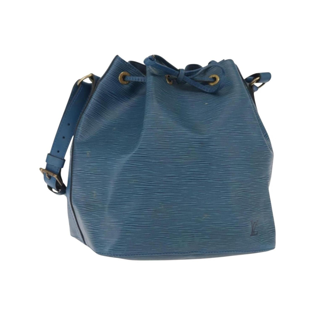 Sac Porté Épaule Louis Vuitton Petit Noe Medium Cuir - Bleu