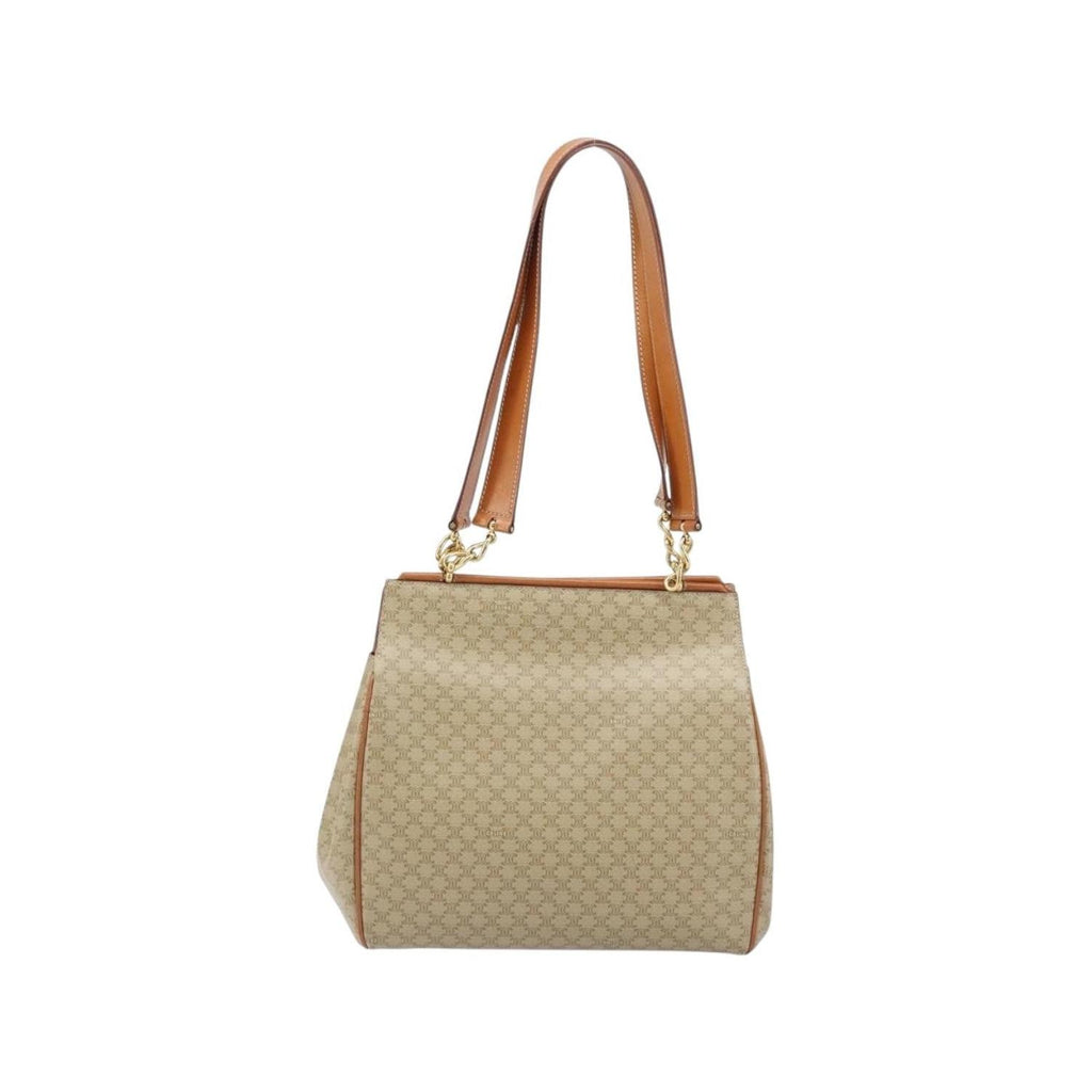 Cabas Celine Vintage Macadam Shopper Medium Toile - Beige