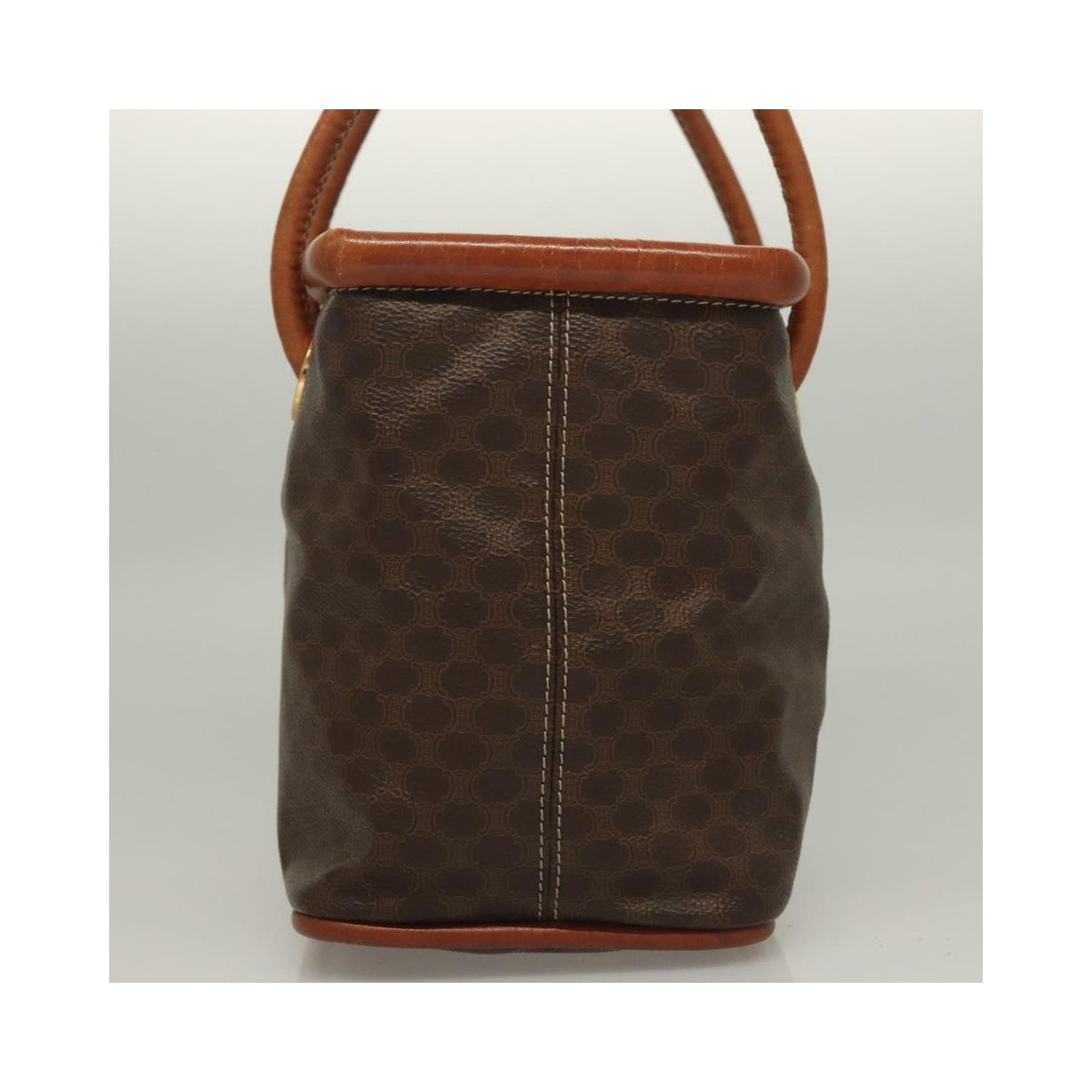 Sac À Main Celine Macadam Handbag Toile - Marron