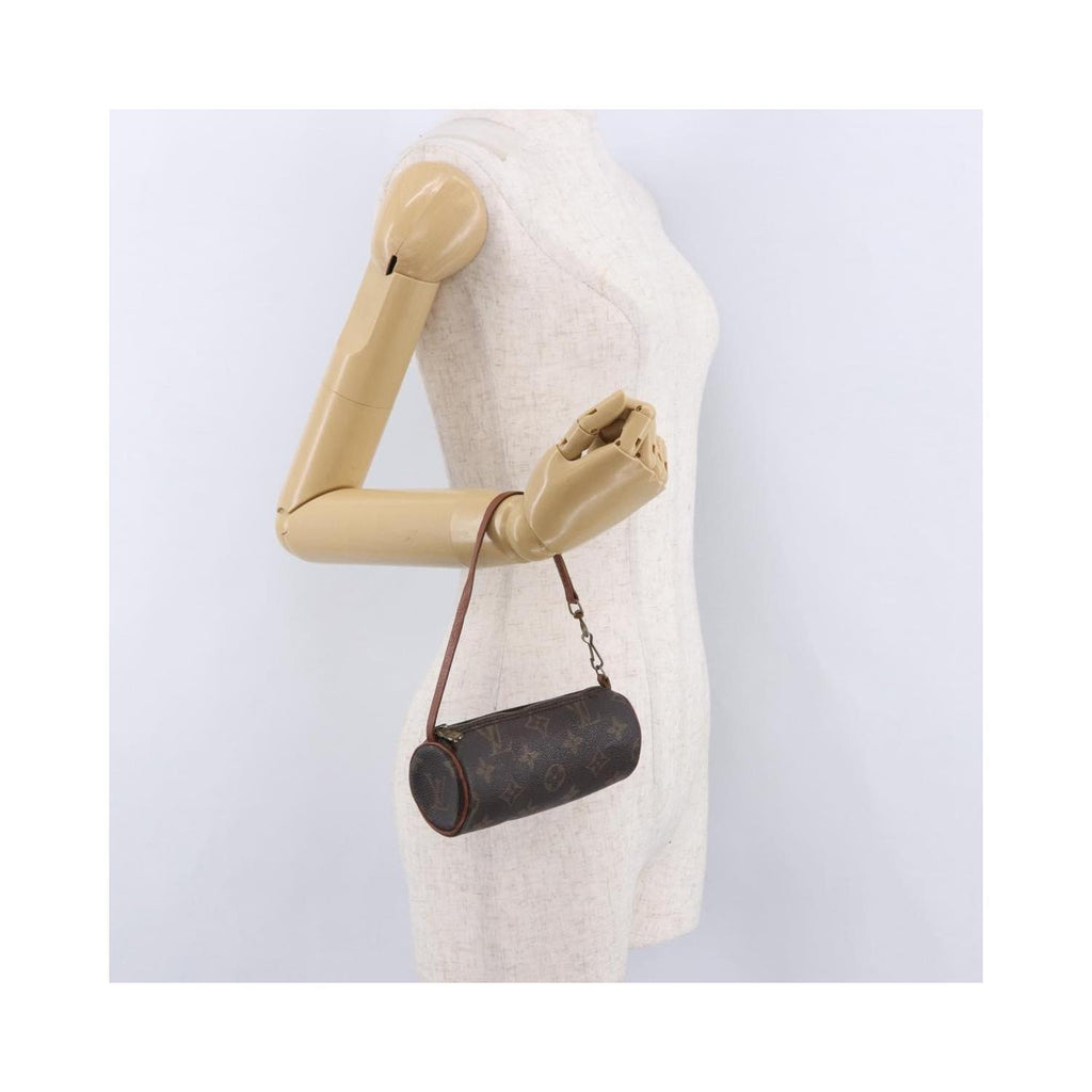 Pochette Louis Vuitton Papillon mini de lona marrón