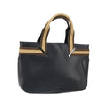Cabas Gucci Vintage Web Tote Cuir - Noir