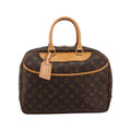 Sac À Main Louis Vuitton Deauville Mini Toile - Marron