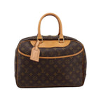 Sac À Main Louis Vuitton Deauville Mini Toile - Marron