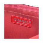 Chanel Leo Lion Medium Cotton Flap Shoulder Bag - Red
