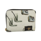 Portefeuille Louis Vuitton Nicolas Ghesquière Zippy Cuir Verni - Blanc