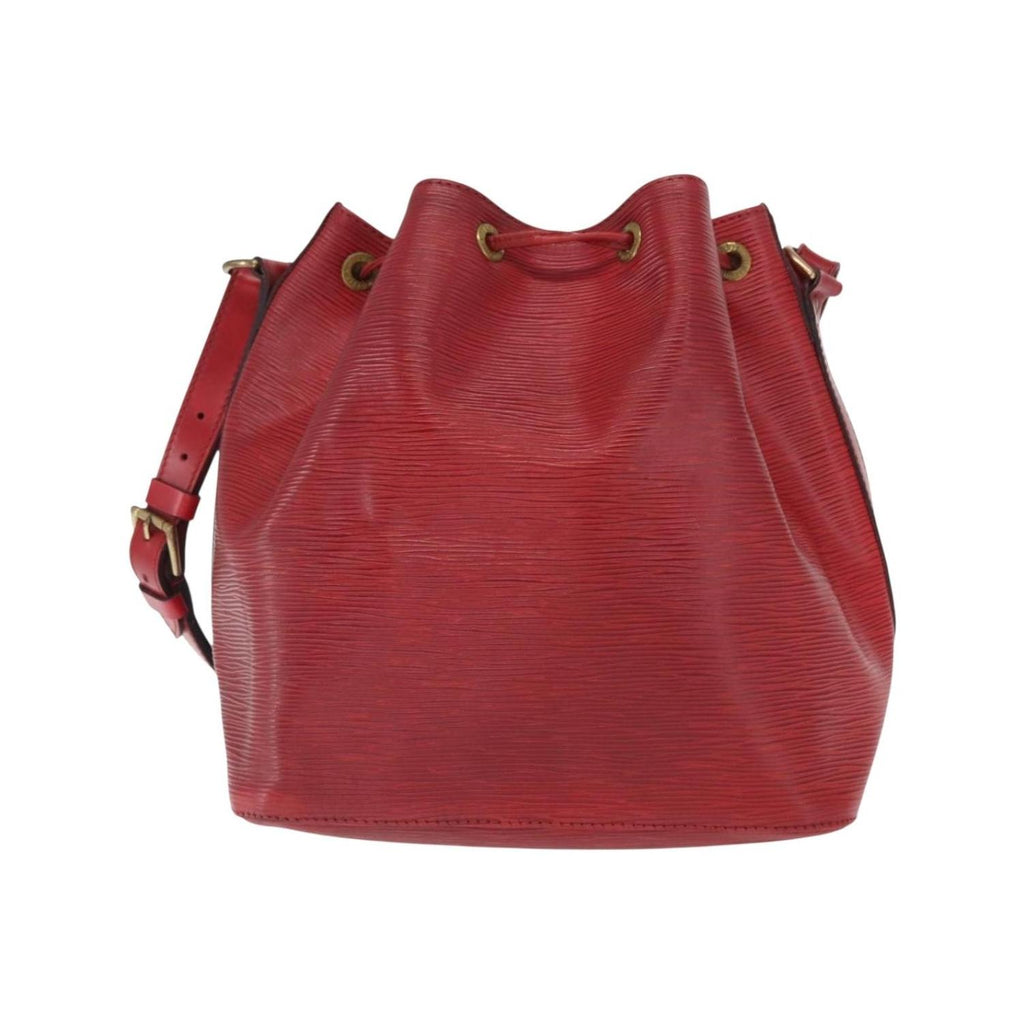 Sac Porté Épaule Louis Vuitton Petit Noe Medium Cuir - Rouge