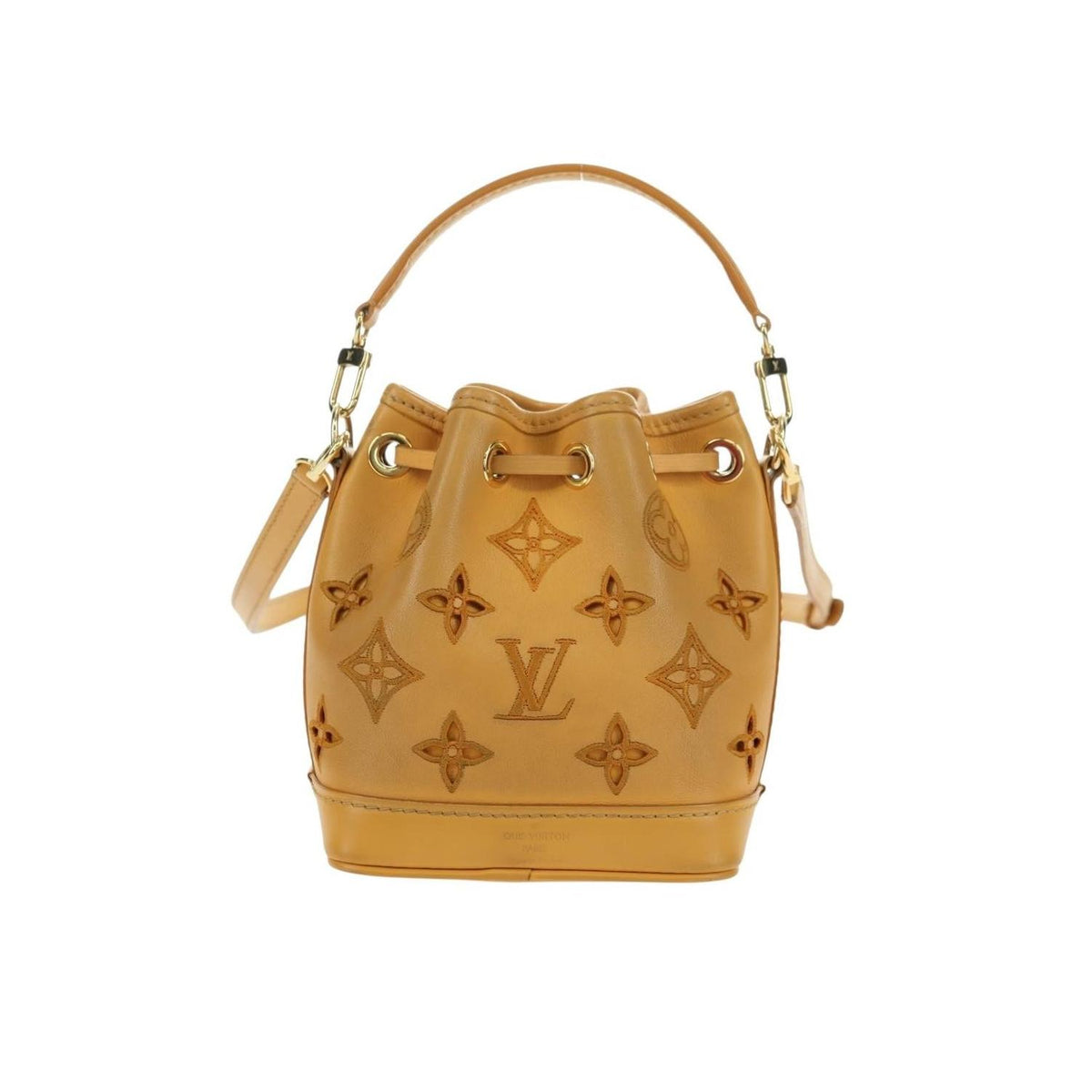 Sac Porté Épaule Louis Vuitton Noe Nm Nano Cuir - Jaune