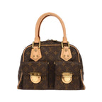 Sac À Main Louis Vuitton Manhattan Pm Toile - Marron