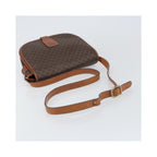 Sac Porté Épaule Celine Macadam Shoulder Bag Pvc - Marron