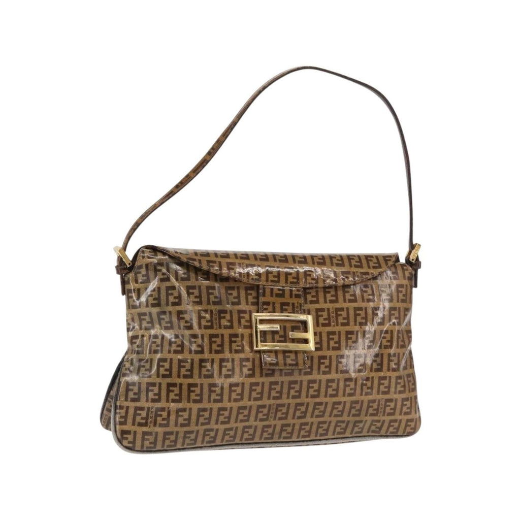 Fendi Mamma Baguette PVC shoulder bag - Brown