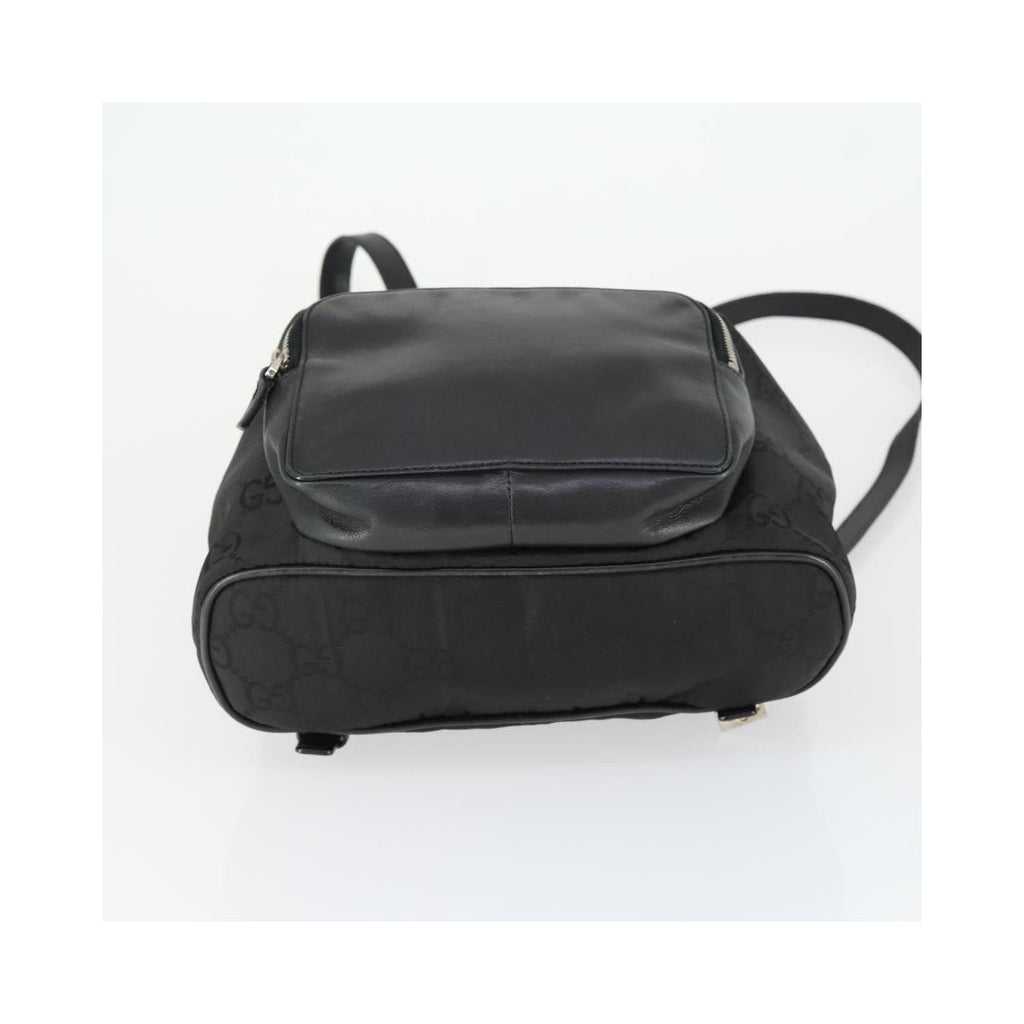 Sac À Dos Gucci Vintage Jackie Backpack Medium Toile - Noir
