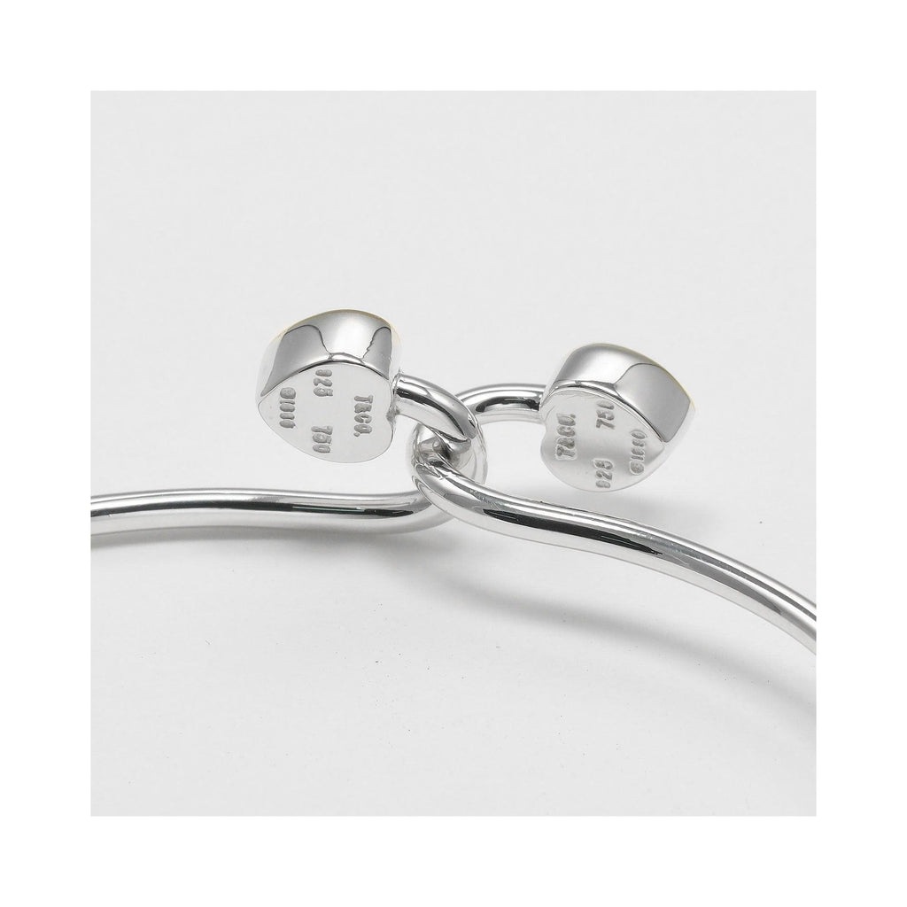 Bracelet Tiffany & Co. Double Heart Lock Bangle Bracelet Silver - Argent